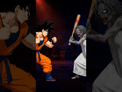 Goku VS Anime Granny 😂😂 Fight Battle #shorts #goku #granny #dragonballz