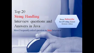 20 Java String Interview questions and answers in java java string interview questions in java