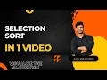 SELECTION SORT Algorithm Data Structures using Algorithm Visualizer