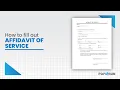 How to Fill Out Affidavit of Service PDFRun