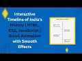 Interactive Timeline with HTML CSS and JavaScript Step-by-Step Guide