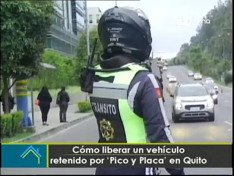 Cómo liberar un vehículo retenido por Pico y Placa en Quito