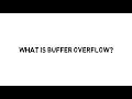 Buffer Overflow Easy example