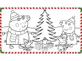 Peppa Pig Christmas Coloring Book Pages Kids Fun Art Coloring s For Kids