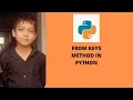 Fromkeys method in python