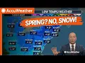 Quick SNOW Bursts Cold Windy Weather Expected as Spring Vanishes