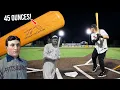 Hitting with BABE RUTH HONUS WAGNER s 40-ounce Wood Bats