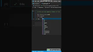 Print All Negative Values from List