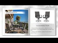 PATIO SWIVEL DINING CHAIR ASSEMBLY