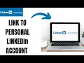 How to link linkedin learning to personal account