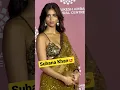 OMG😍Shahrukh Khan’s Daughter Suhana Khan Looking So Beautiful🤩In Golden Saree🥰#shorts#suhanakhan