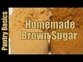 DIY Easy Brown Sugar - Quick Homemade Light or Dark Brown Sugar