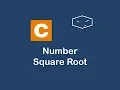 number square root in c