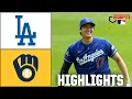 Los Angeles Dodgers vs Milwaukee Brewers Full Game Highlights ESPN MLB