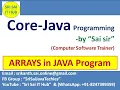28 Arrays in Java Program