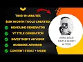 Free AI no-code app builder built 6 tools in 19 mins NOT CHAT GPT