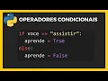 Aprenda operadores condicionais no PYTHON if elif else