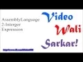 Assembly Language Tutorial Urdu Hindi No 2 - Integer Expression