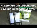 Harbor Freight Greenwood 4 Gallon Backpack Sprayer