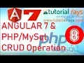 8 Angular7 PHP MySql CRUD operation Angular 7 PHP MySql Insert Update Delete