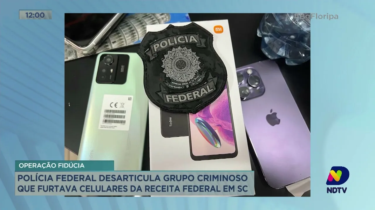 Polícia desarticula grupo criminoso que furtava celulares da Receita Federal em SC