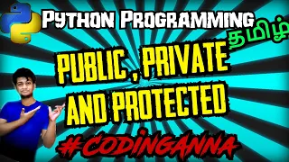 Access Modifiers Public Private Protected Oops in Python Python Tutorials in Tamil
