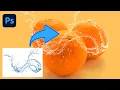 How To make Transparent Water Splash In Photoshop