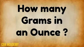 How many Grams in an Ounce Convert Ounces to Grams Convert Grams to Ounces