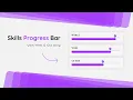 Skills Progress Bar Using Html and Css Only