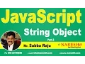 JavaScript String Object Part 3 JavaScript Tutorial Mr Subba Raju