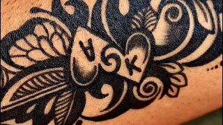 DIY Floral Blackwork Design with Marker 🌿🖋️