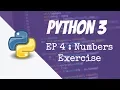 Exercise Solutions - Numbers in python