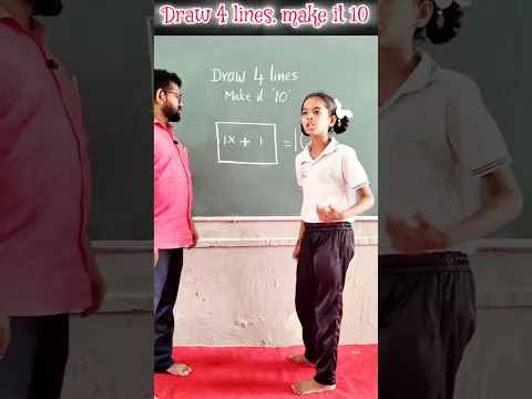 Draw 4 lines & make it right / innovative ideas @ravirajmaster