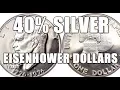 How To Tell Silver Ikes From Clad Tricky Blue Brown Ikes Eisenhower Dollar Coins Tutorial