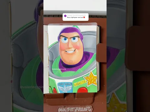 ASMR Drawing Buzz Lightyear from Toy Story 5 #toystory5 #disneyart #sketchbook #prismacolor #asmr