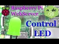 Raspberry pi Node JS Webserver control LED
