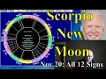 Thur Nov 20 2025 Astrology ALL 12 SIGNS Scorpio New Moon