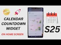How to Add or Remove Calendar Countdown Widget to the Home Screen on Galaxy Ultra
