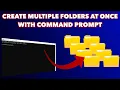 How to easily create multiple folders and subfolders at once with Command Prompt