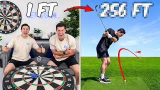 Doubling the Distance of Our Trick Shots! (1 ft to 256 ft)
