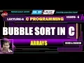 Bubble sort program in C