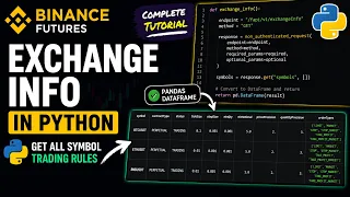 Binance Futures Exchange Info API in Python Convert JSON to Pandas DataFrame
