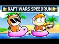 I SPEEDRAN Raft Wars in 10 Minutes