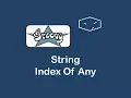 string index of any in groovy