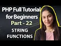 String Function in PHP PHP Tutorial in Hindi Advance PHP