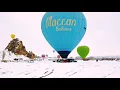 Hot Air Balloons flying over Cappadocia in Winter By Turquaz Balloons