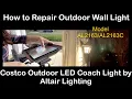 How to Repair Outdoor Wall Light Costco Outdoor LED Coach Light by Altair Lighting