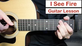 Download I See Fire - Ed Sheeran | Guitar Lesson (Tutorial) How to play the Fingerstyle Intro MP3