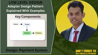 Adapter Design Pattern With Real time Example Low Level Design Structural Design Pattern