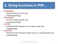 PHP-STRING FUNCTIONS